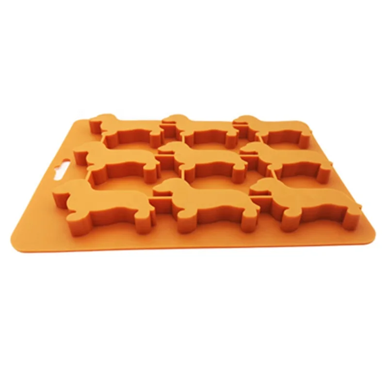 Оптовая продажа OEM собака формы силиконовые 3D ice cube Плесень с BPA бесплатно