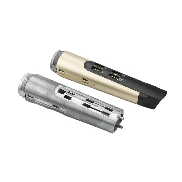 OEM Aluminum Cast Housing Microphone Shell Plating Gold From China