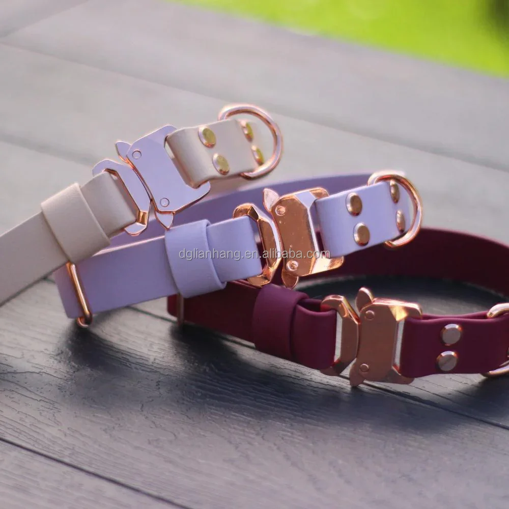 Used by professional working dog agencies all over the world in a variety of equipment Cobra buckle PVC training dog collars