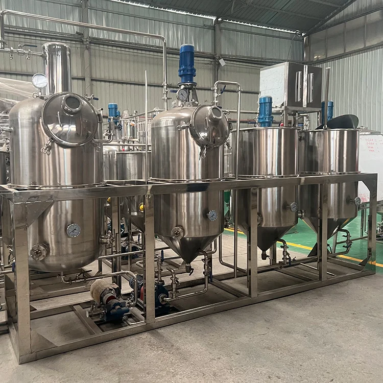 Economic Edible Vegetable Cooking Oil Plant Crude Soybean Cottonseed Sunflower Palm Kernel Oil Recycling Machine Oil Refining
