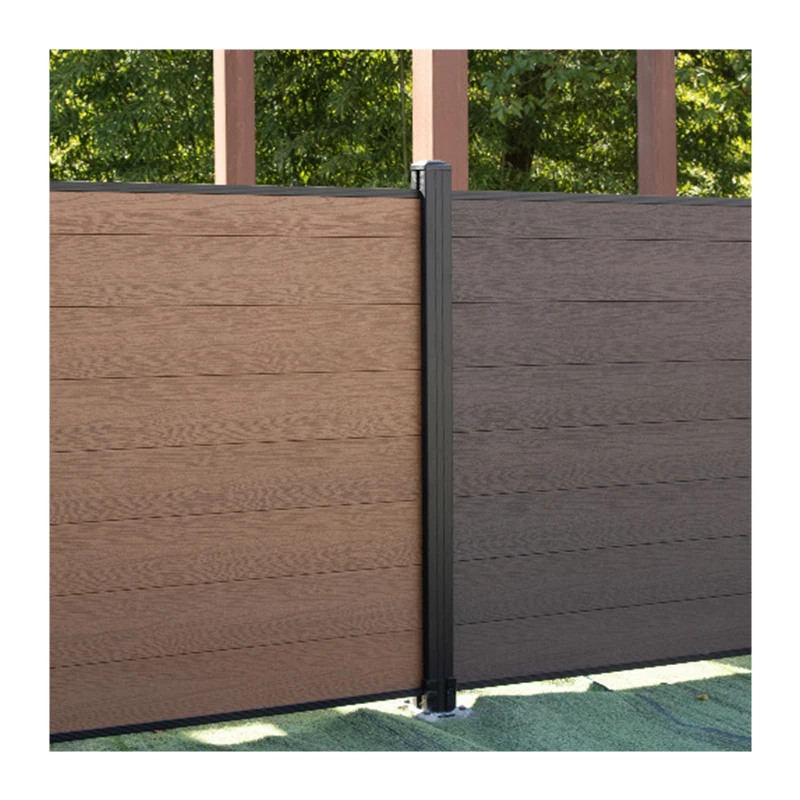 New Landscape Decoration Design Synthetic Wood Outdoor Garden Fence