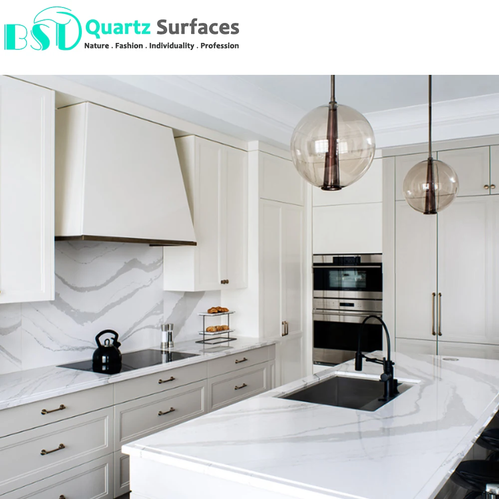 Столешница из кварца Calacatta по оптовой цене