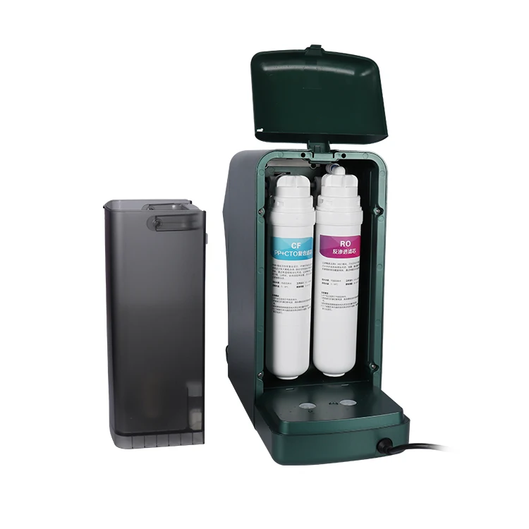 New design professional automatic electric hot and cold ro water top filter dispenser purifier tank removable for home
