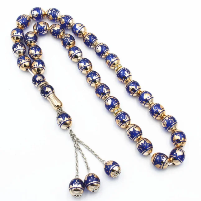 Resin Material Islamic Tasbih Prayer Beads Muslim Rosary Worship Supplies Accessory