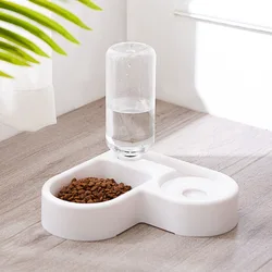 Wholesale Plastic Automatic Dog Bowls Pet Feeder Cat Feed Bowl Food Water Double Use pet feeder