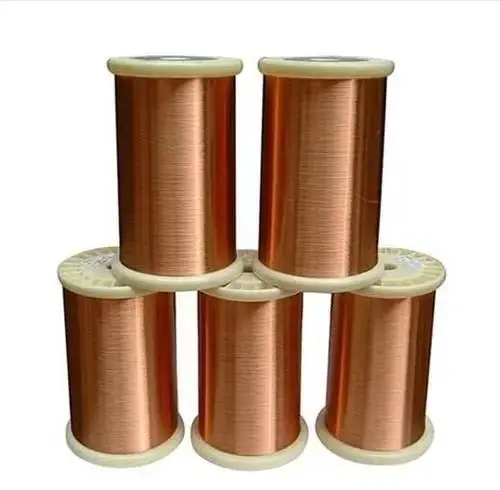 Высококачественный полиуретановый самосклеивающийся эмалированный круглый эмалированный медный провод для трансформатора с медным покрытием