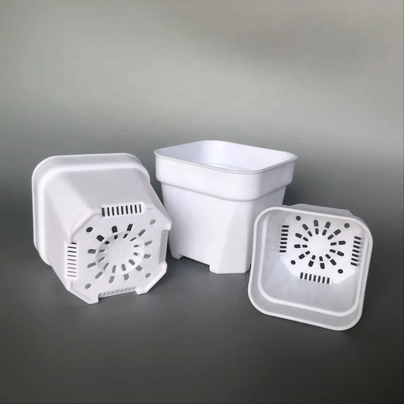 5cm small thick durable square nursery succulent cactus flower pot