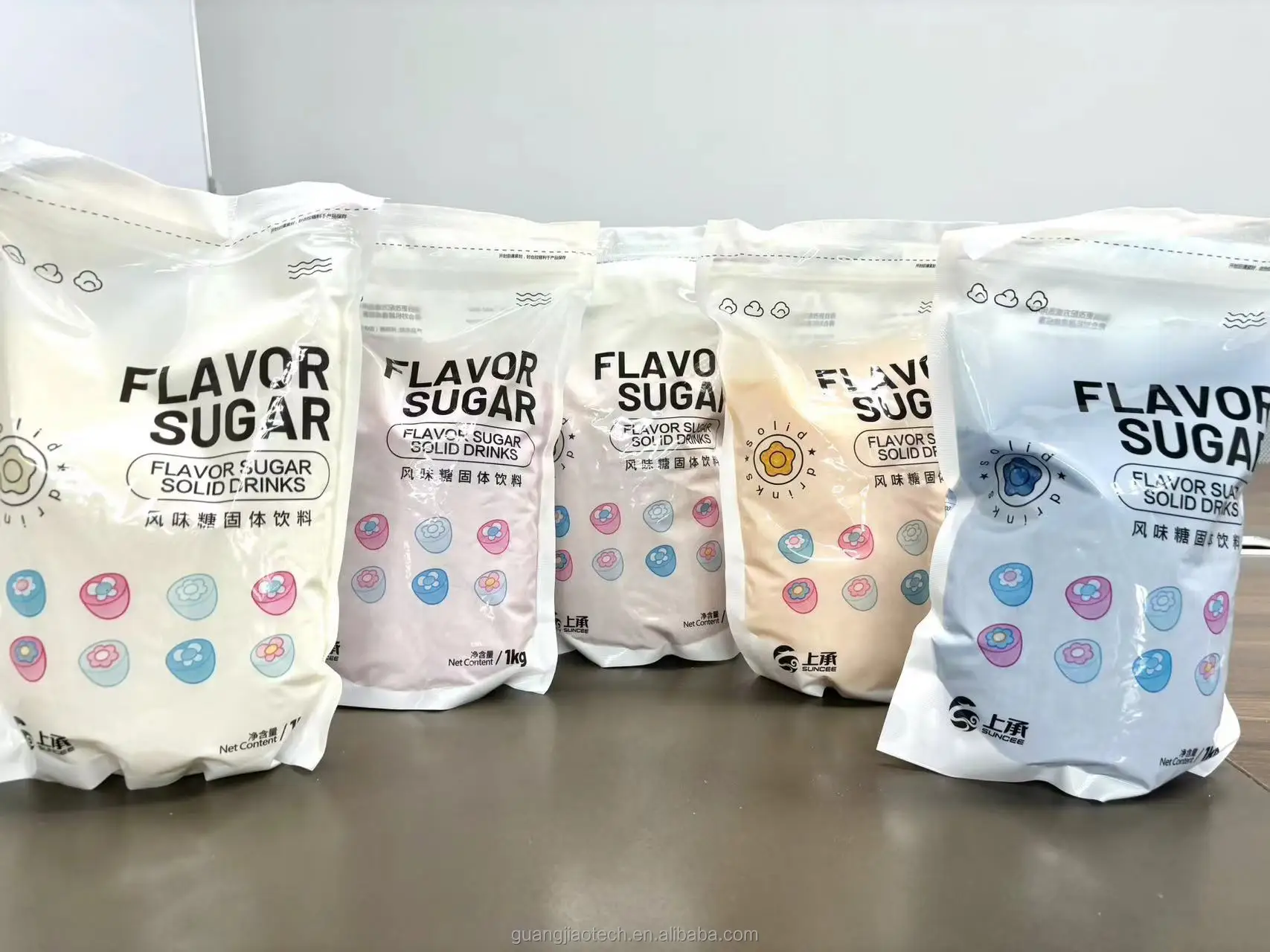 Flavored and Sweets Colored Commercial Cotton Candy Sugar for Cotton Candy Vending Machine