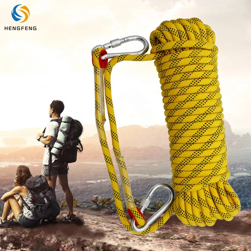 Custom 3mm-30mm high quality nylon braided rope nylon ropes rock climbing rope for climbing