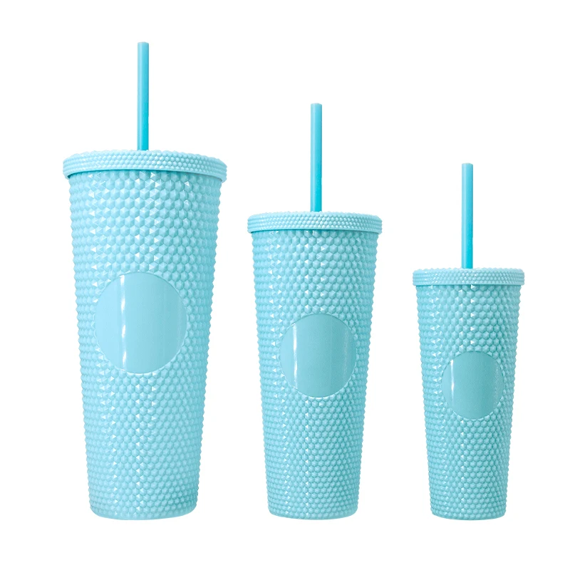 Custom 600ML Fish Scale Sports Water Bottle Straw Trendy High Appearance Level Plastic Boiling Water Drinking Featuring Logo