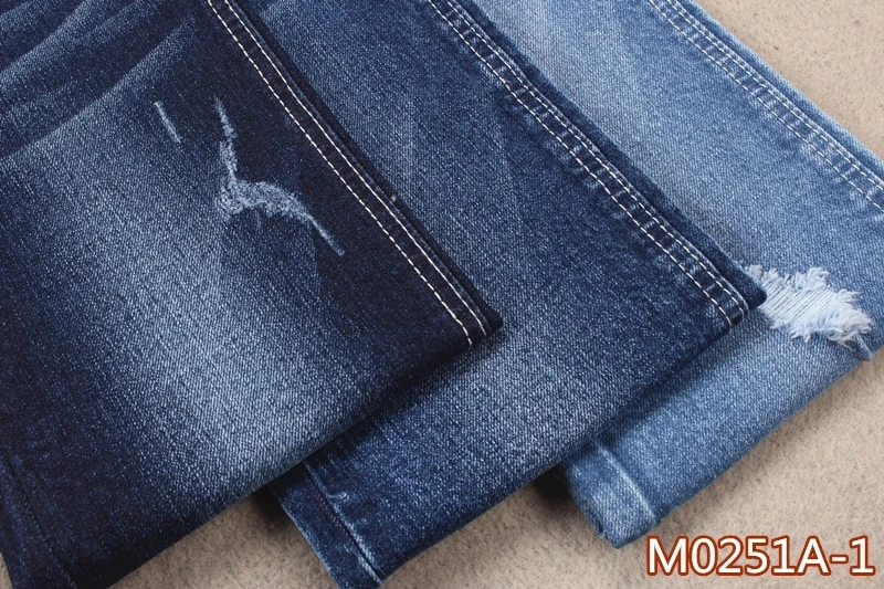 Cotton spandex denim fabric with low price 97%c 3% spandex with 12 oz for jeans