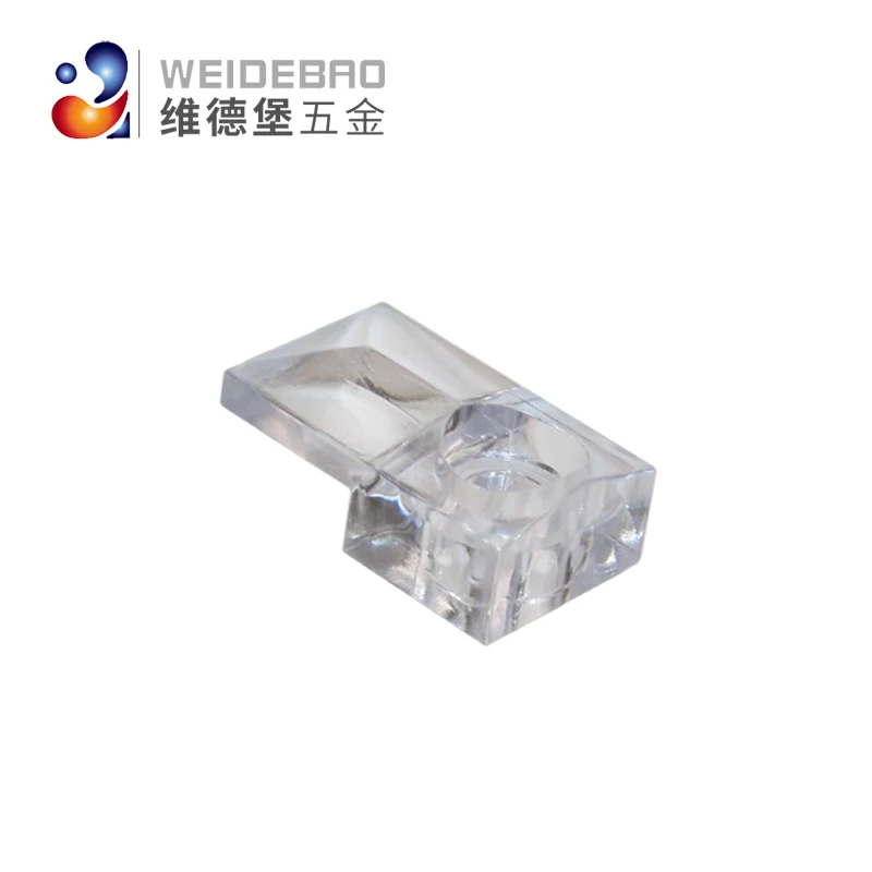 Weidebao Furniture Hardware Wardrobe Mirror Plastic Clip Mirror Fixing Buckle Fitting Glass Clamp Holder Glass Decorative Nail