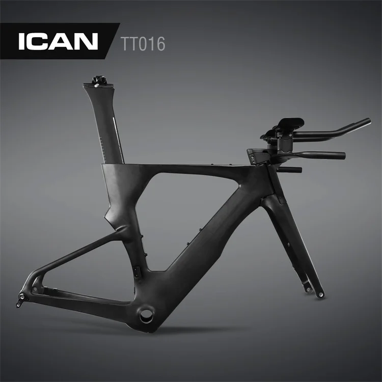 Chinese high end ICAN carbon Time Trial frameset TT016 with SGS certification