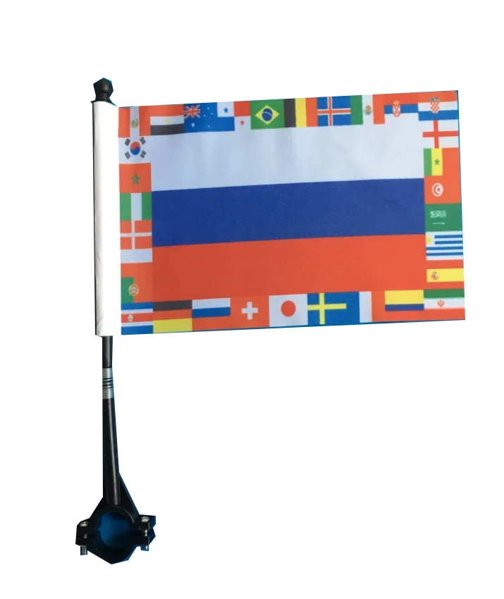 Mountain Bike Racing Flag Outdoor Bicycle Flag Pole Custom Digital Printing Flag