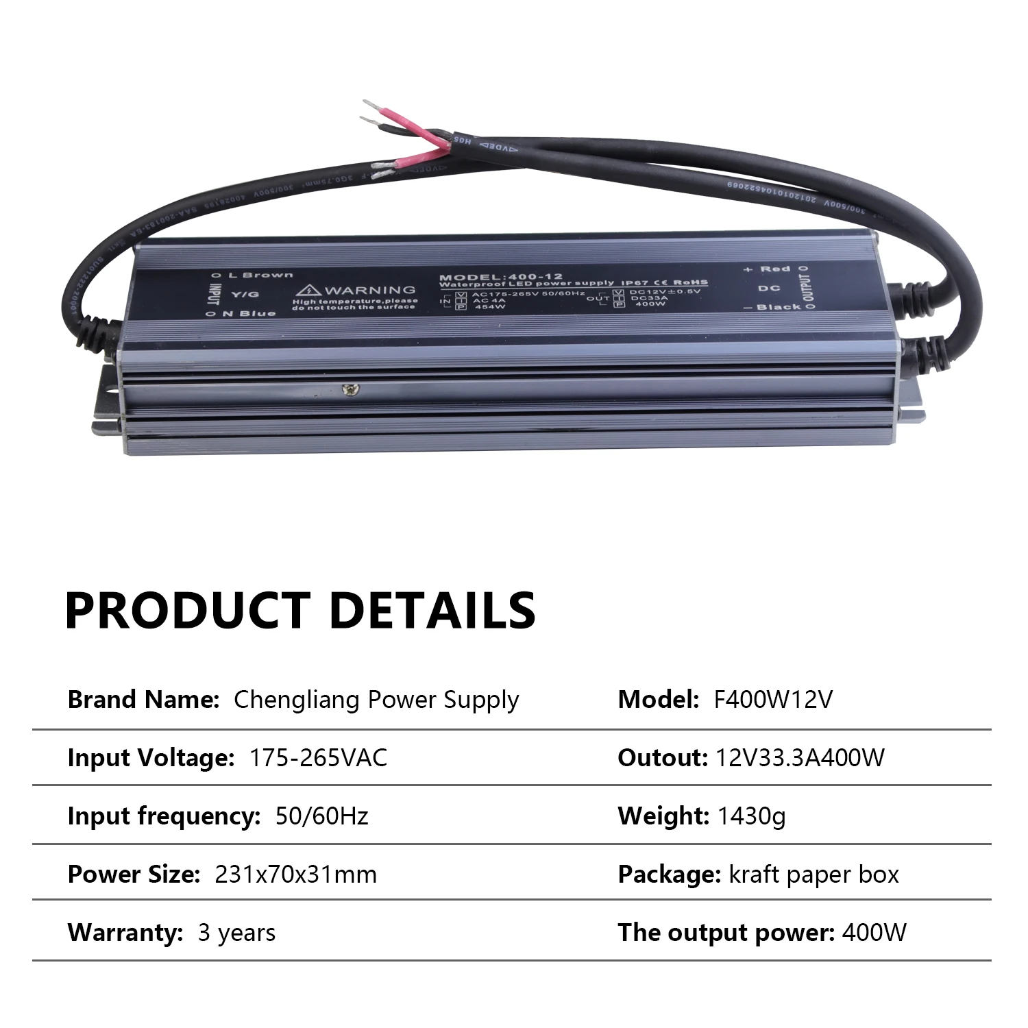 Generic Ip67 Led Driver Hlg-60H-C700A 0-10V Dimming 2.4G Wireless Dimming Driver For Led Light 0 To 10