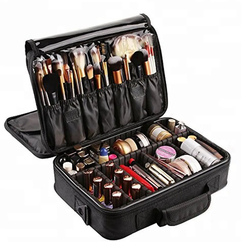 Large  Makeup Artist Kit  Cosmetic Case Organisation Customizable Beauty Case brush makeup Travel Bag