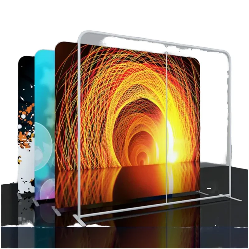 Popular Trade Show  tension fabric Backdrop ez tube display Banner Custom Pillow   backdrop