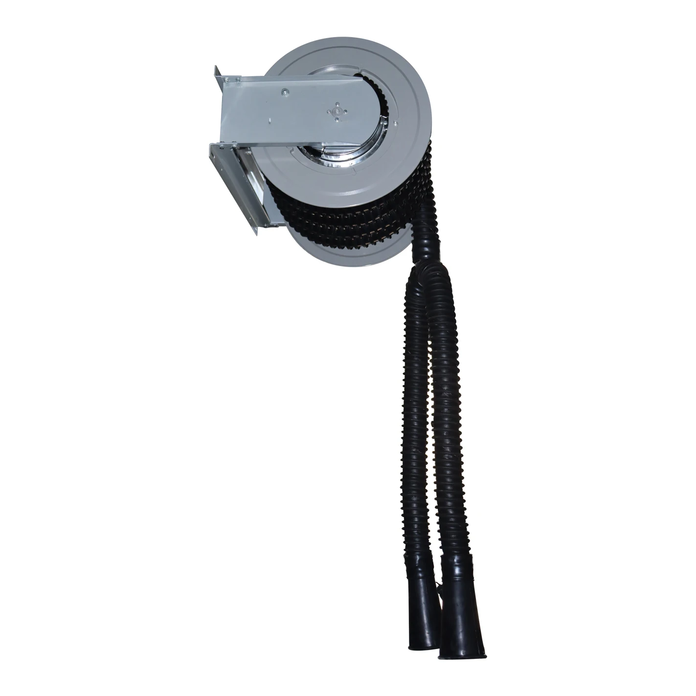 Double Tailpipe Mounted Blower for Car Repair Smoke Fume Suction Reel Vehicle Equipment