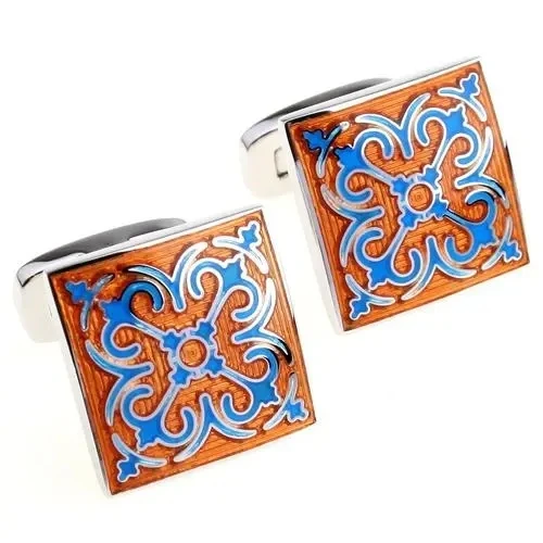 High Quality Fashion Luxury Custom Gold Tie Clip Metal Craft Cufflinks for Men with Gift Box