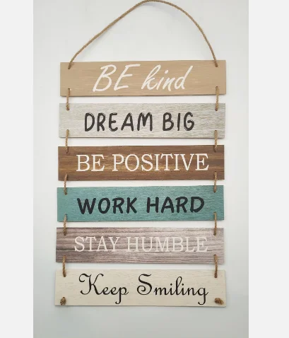 Customized Vintage Rustic Wood Wall Mount Home Decor Sign For Kitchen,Living Room