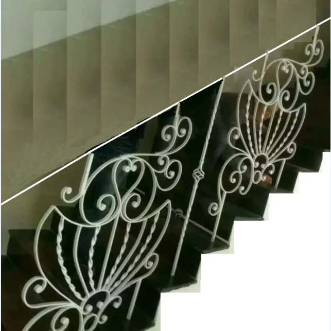Best Sales White Wrought Iron Railings for Indoor Stairs