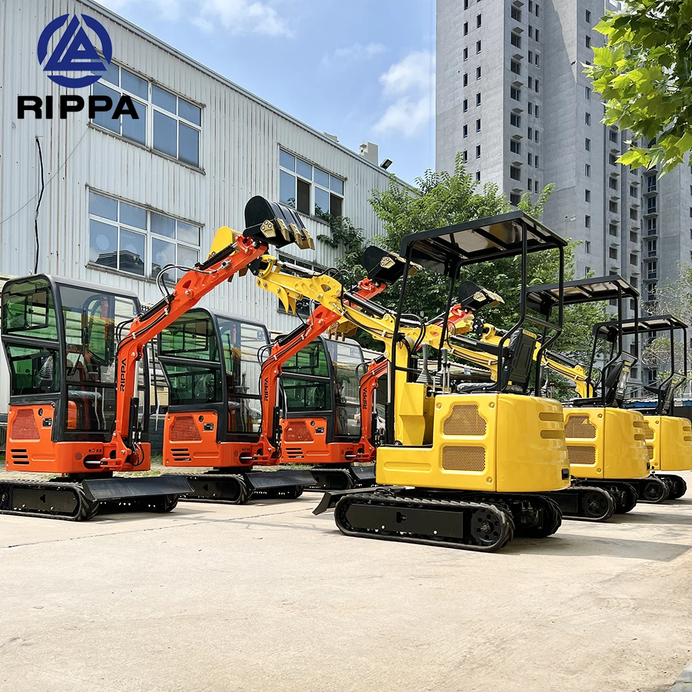 Chinese High Quality Tracked Mini Micro Excavator 1ton 1.7 Ton 1.8 Ton 2 T Mini Digger Excavator