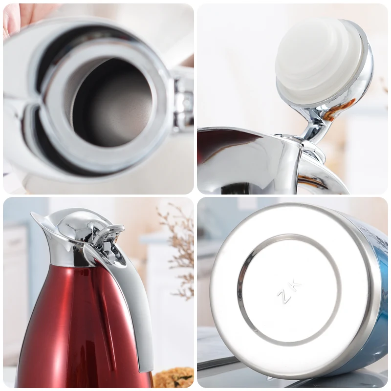 Stainless Steel Insulated Kettle European Double Vacuum Kettle Large Capacity Kettle For Gift