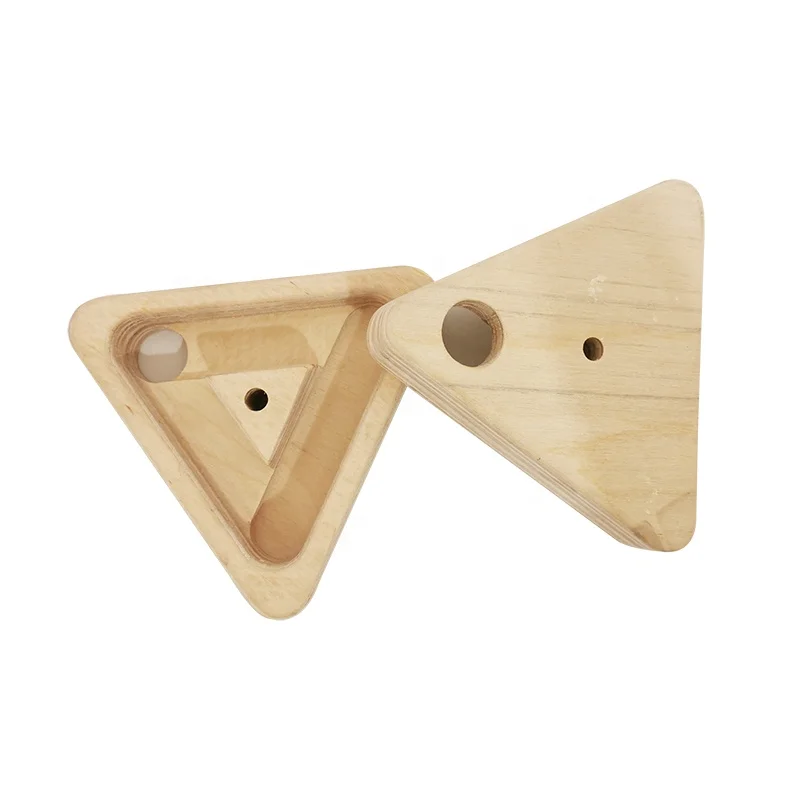 Треугольная деревянная накладка на палец для скалолазания подходит для уличных и домашних тренировок