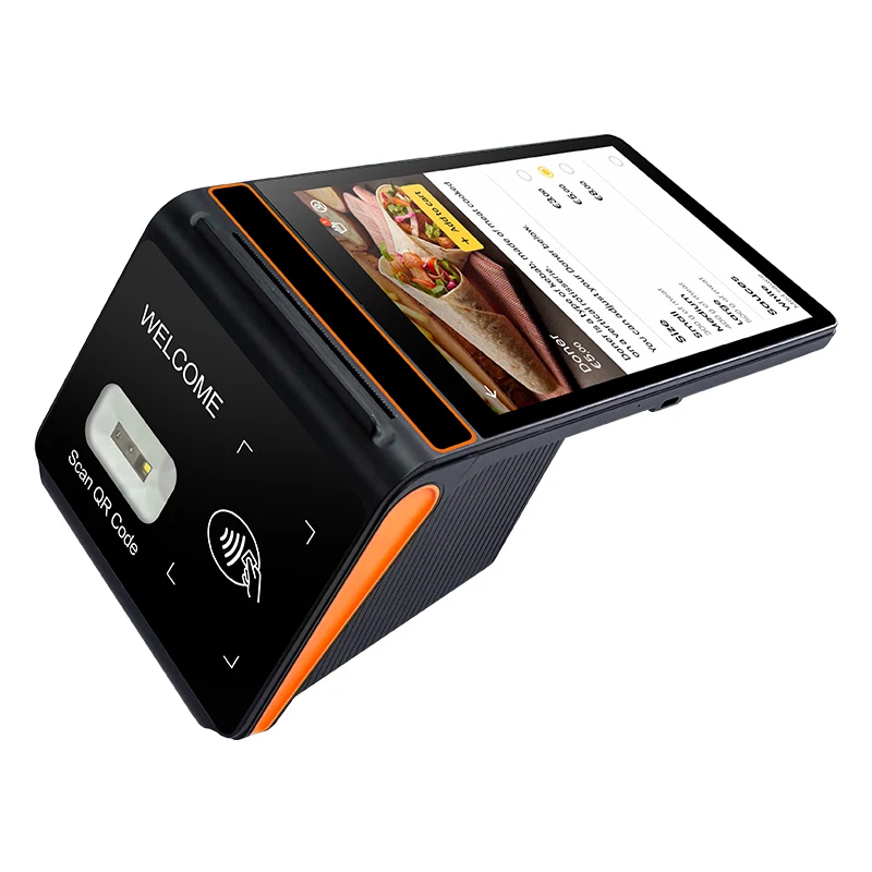 Handheld Pos With Printer Portable All In One Pos System Handle Billing Point Of Sale Cash Machines
