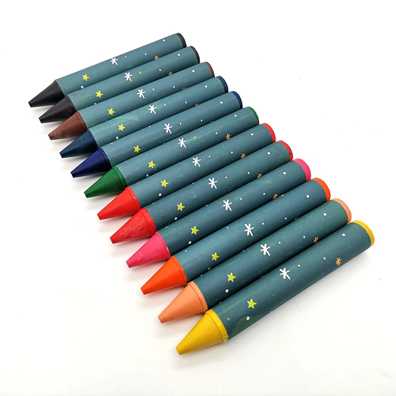 Non-toxic12 multi color oil pastel crayon colour oil pastel art paint drawing oil pastel wax crayon set custom logo