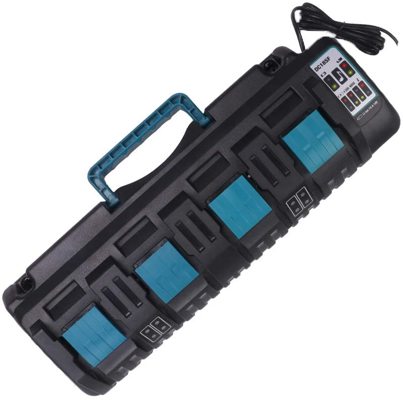 DC18SF charger For makita battery charger 14.4V 18V lithium ionpower tools  charger 4-port DC18RC DC18RF BL1850 BL1860 battery