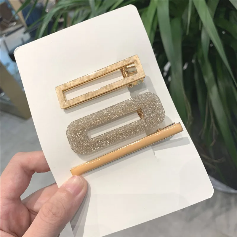Hot sale Hairpin candy color bangs clip headwear girl simple hairpin cute side clip duckbill clip