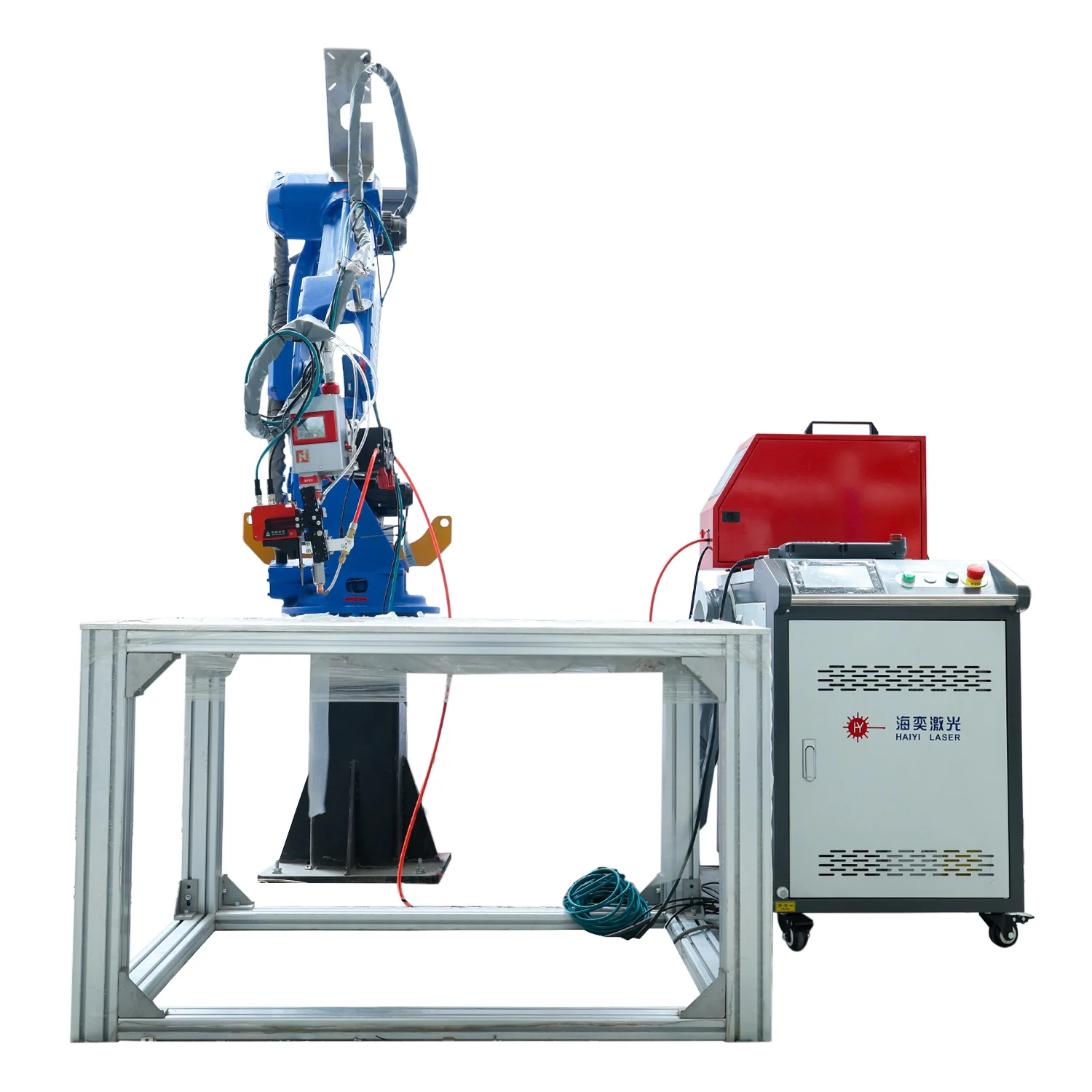Robot laser welding machine ABB YASKAWA arms Laser welder weld tracing system