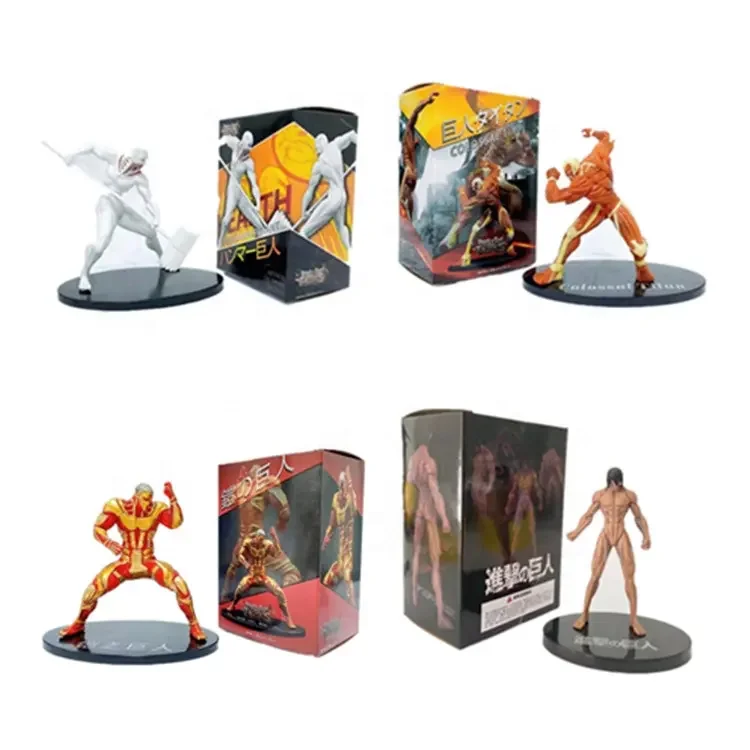 Игрушечная модель аниме фигурка бронированный Титан военный молоток фигурки 14 видов стилей нападения на ПВХ цветная коробка унисекс 1/60