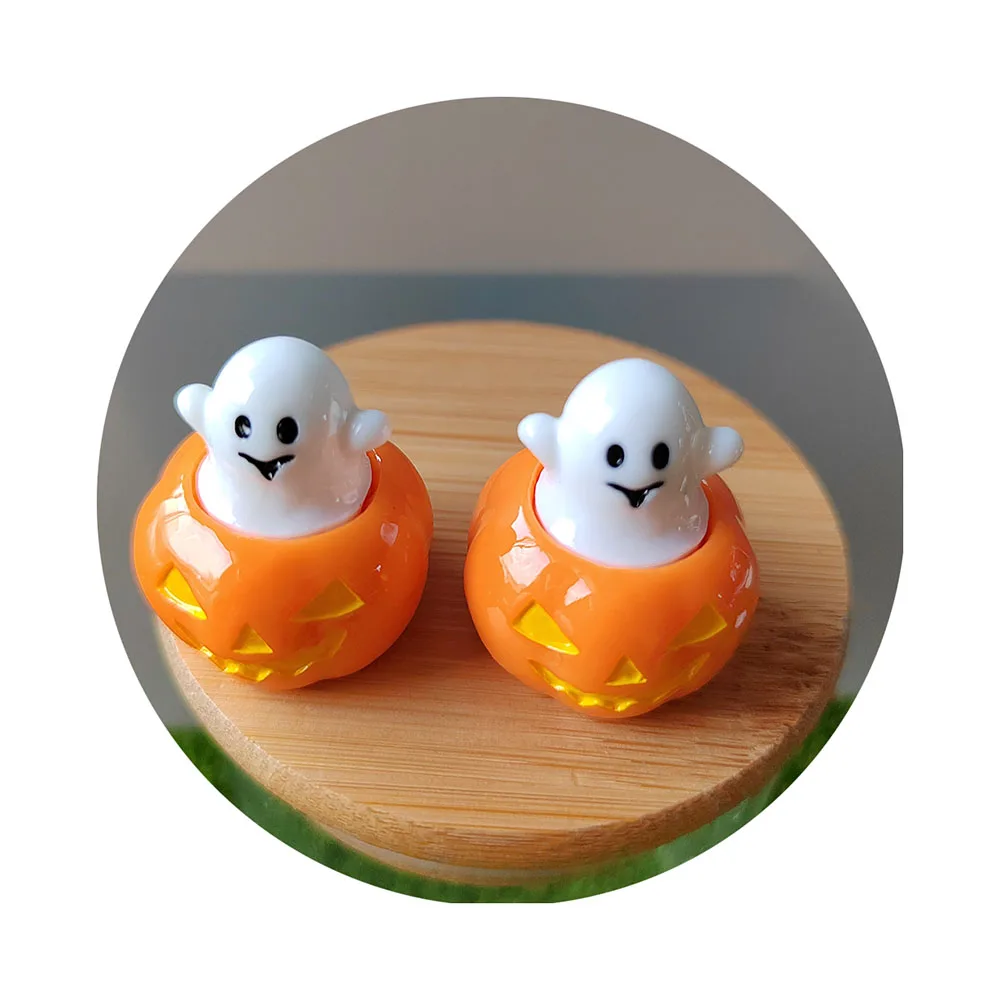 Resin Beads in Assorted Shapes Halloween Festival Gifts 3D Decors House Outdoor Embellishments Slime Toys DIY Craft