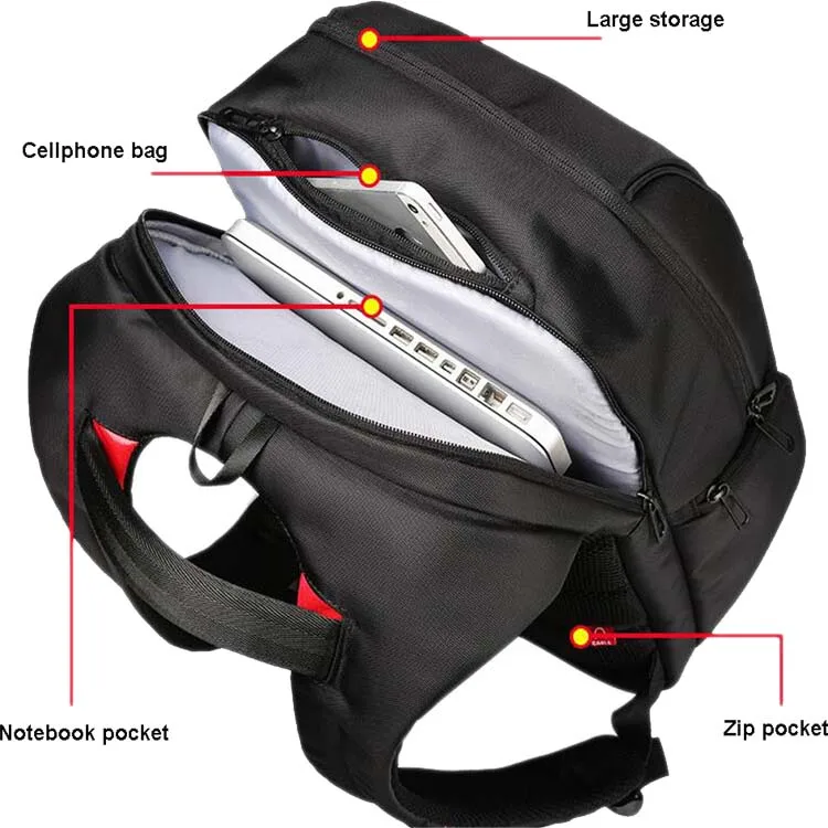 hotsale high quality waterproof Anti-theft durable laptop smart solar charger backpack