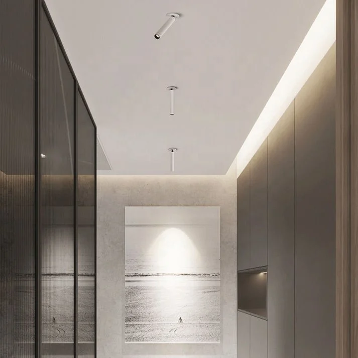 Modern indoor LED recessed ceiling 5w moving spotlight small angle free standing spotlights