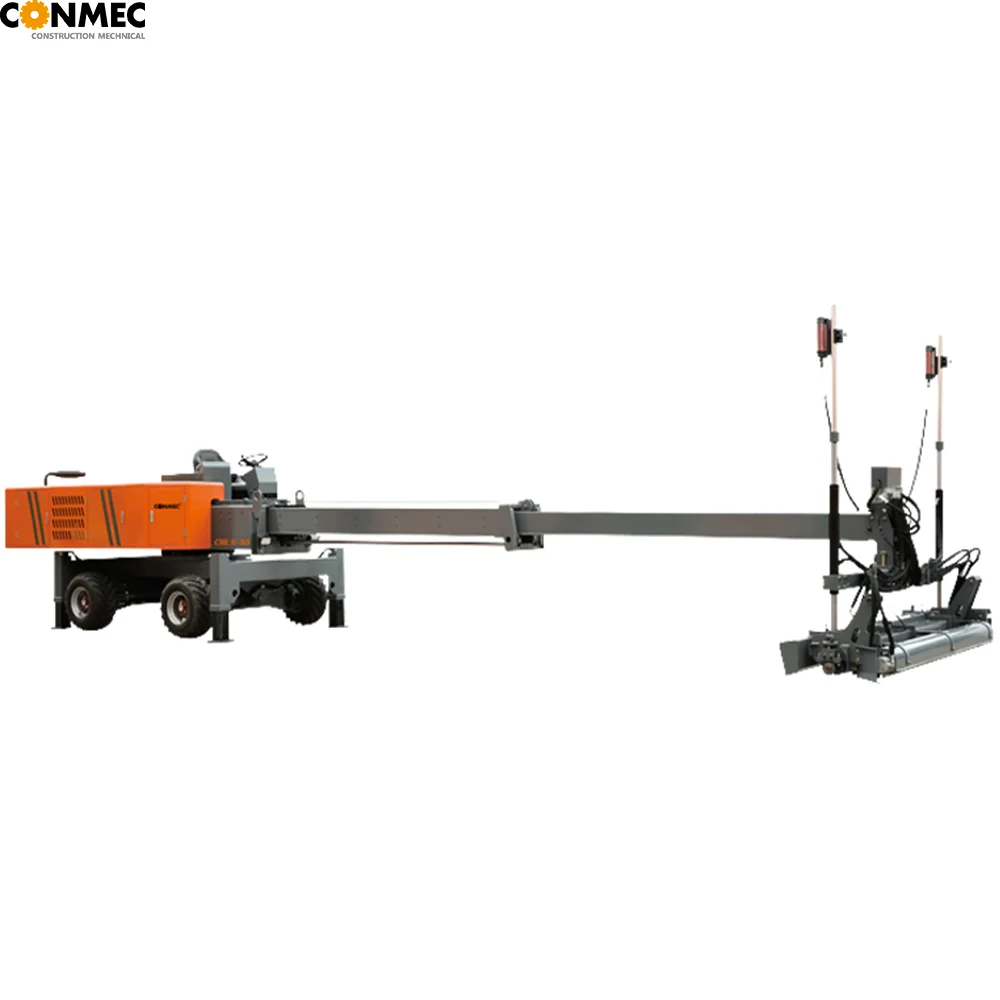 Ride on hot sale CONMEC Boom laser screed Concrete laser leveling screed machine concrete floor machinery power trowel