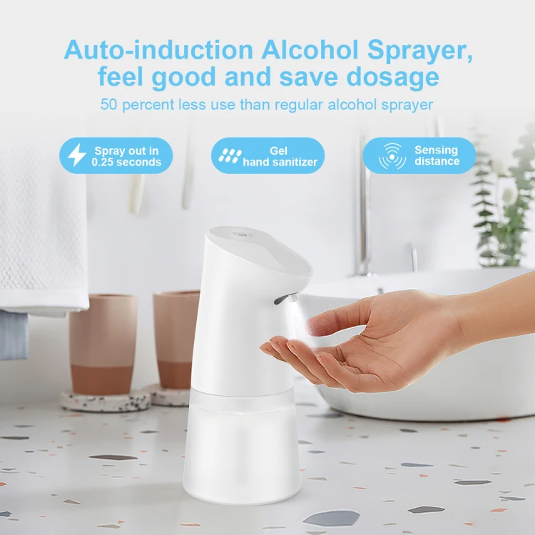 Automatic induction alcohol spray foam  hand touchless soap dispenser automatic