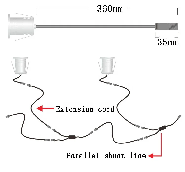 LED Stair Light Recessed Step Lights IP67 Waterproof Outdoor Corner Wall Lamps DC12-24V Deck Floor Lamp Staircase Lighting
