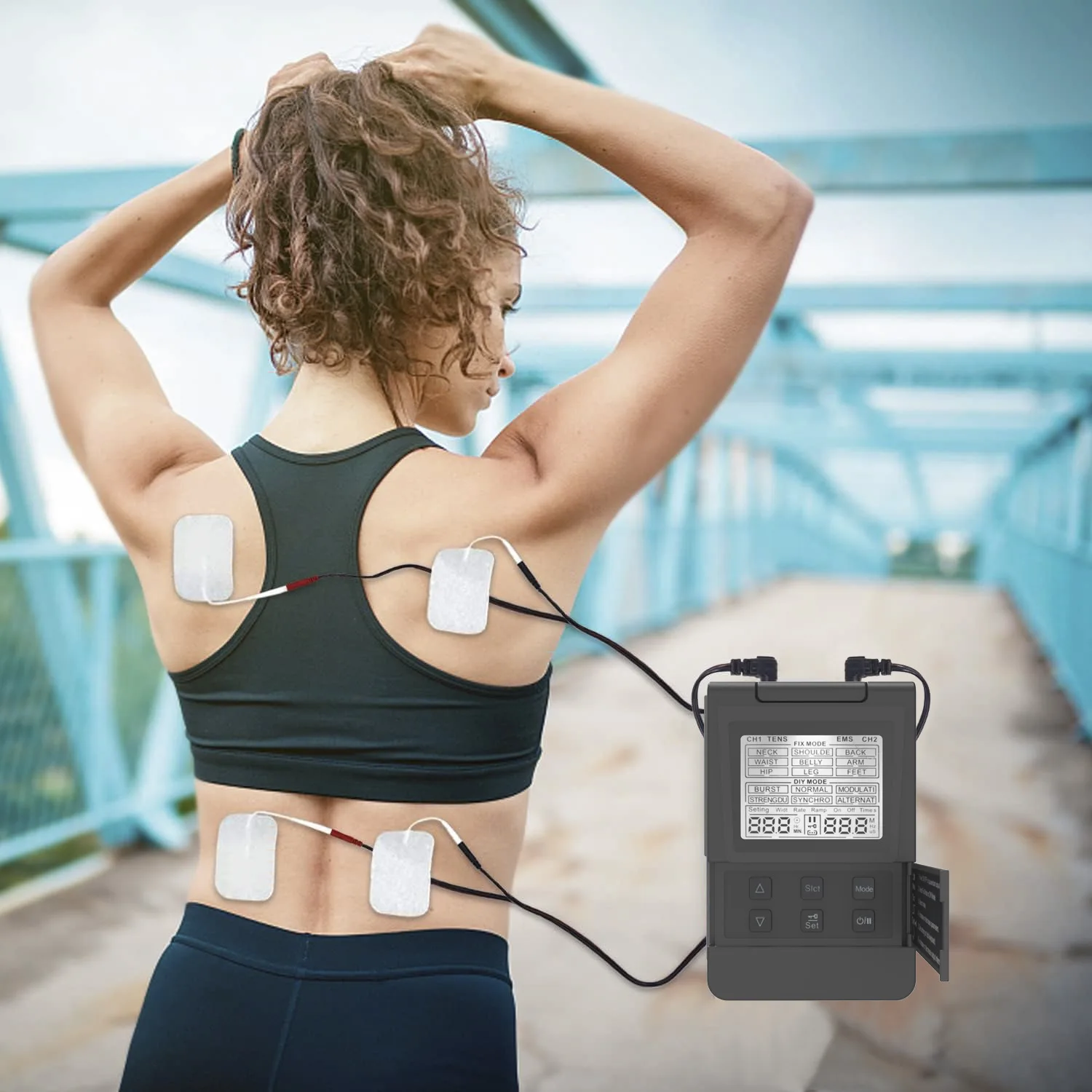 Manufacturer Wholesale Physiotherapy Digital Ems Muscle Stimulator Tens Machine Neck And Shoulder Massager