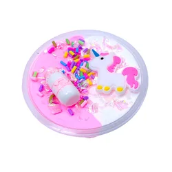 Hot Unicorn cotton slime charms PUFF glue color matching candy accessories plasticine decompression rubbing mud slimes supplies
