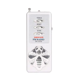 Pocket radio built in speaker with earphone jack mini radio FM auto scan 88-108 MHz radio