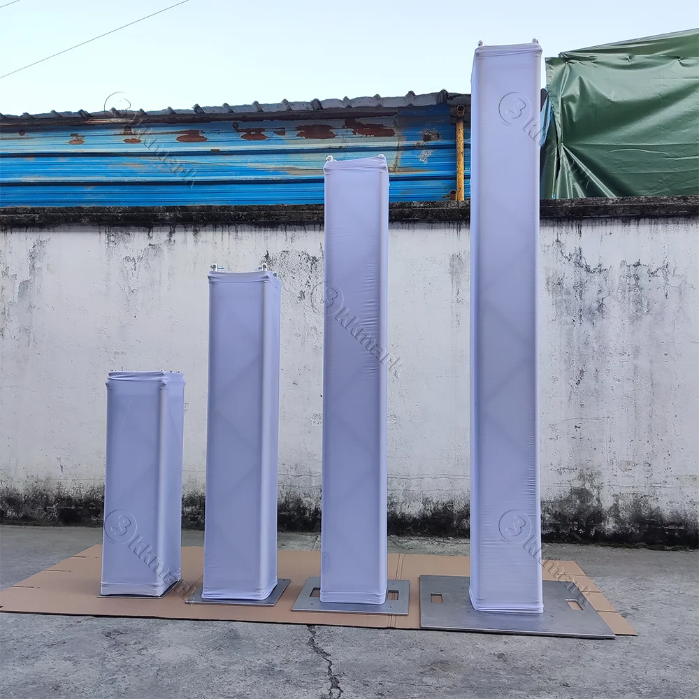 KKMRK design stable black Silver Steel Truss base plate with half connectors for aluminum square truss