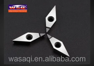 High Precision Single Edge VCMT PCD Tipped Insert Cutting Tools For Metal Processing