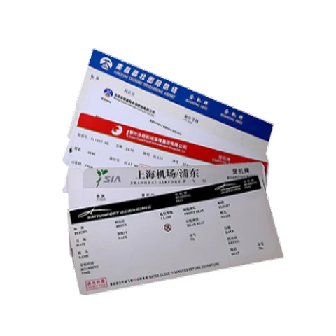 
 Новый дизайн, низкая цена, бумага для авиаперевозки, пропуск для путешествий, воздушный билет, сырье  