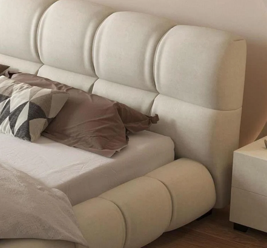 Tech cloth bed modern simple bed master bedroom 1.8m fabric bed