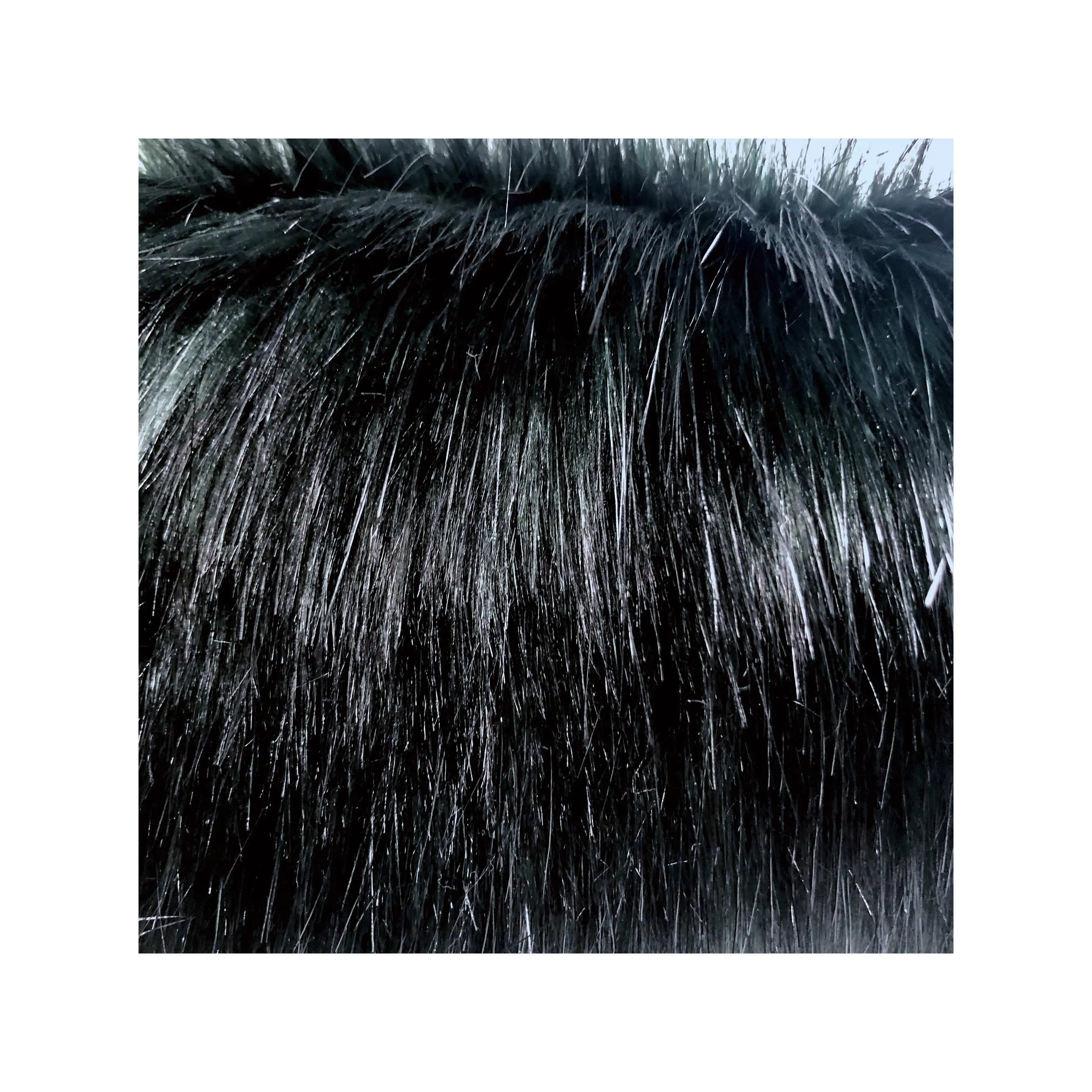 2022Hot Sale Wholesale Super Soft Faux Fur Fabric Luxury Fong Hair Stock Fabric For Coat