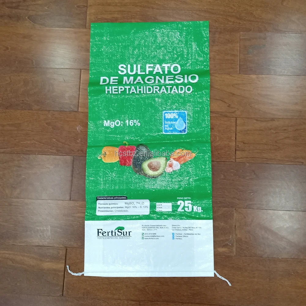 Полипропиленовый тканый мешок с принтом 25 кг 50 для кукурузной муки риса сахара пшеницы кукурузы химической упаковки