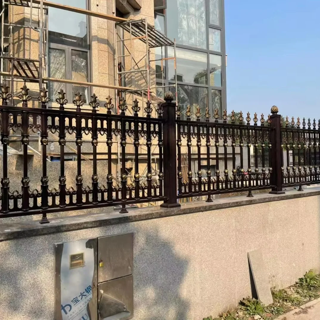 Outdoor Security Aluminum Garden Fence Panels Cheap DIY Wood 3D Model Welded Weave Technique Balconies Houses WPC Farms Wires
